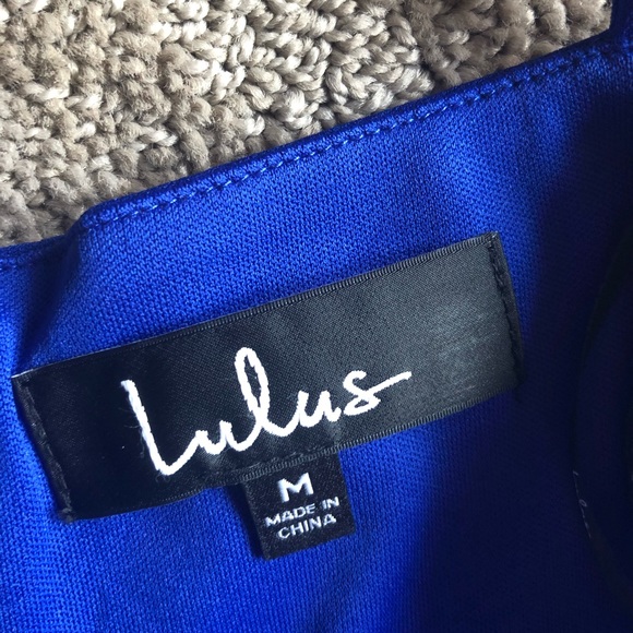Bought from Nordstrom. Lulus cobalt dress - Picture 5 of 5